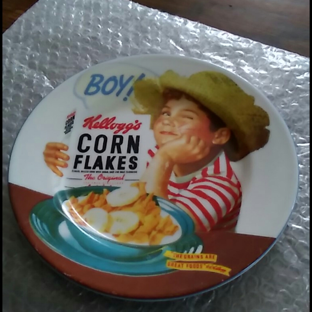 Vintage Kellogg's 🌽 Corn Flakes Plate